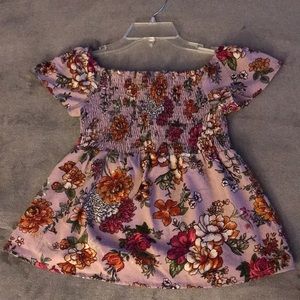 Purple Floral Blouse